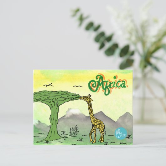 CTC International - Giraffe Briefkaart (Staand voorkant)