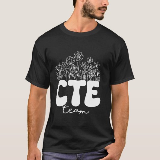 CTE Team CTE leraar terug naar school leraren stud T-shirt (Voorkant)
