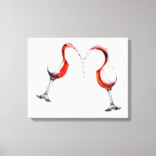 CTEH0146.tifRed wine Heart Canvas Afdruk