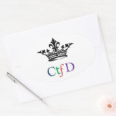 CTFD ovale sticker (Envelop)