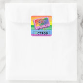 CTFOD- Regenboog in mijn aderen- sticker (Tas)
