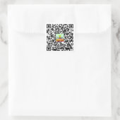 CTFOD website QR Code Vierkante Sticker (Tas)