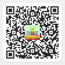 CTFOD website QR Code Vierkante Sticker