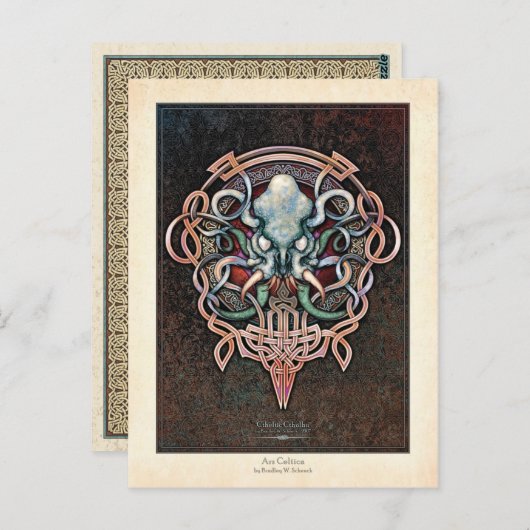 Ctheltic Cthulhu Briefkaart (Voorkant / Achterkant)