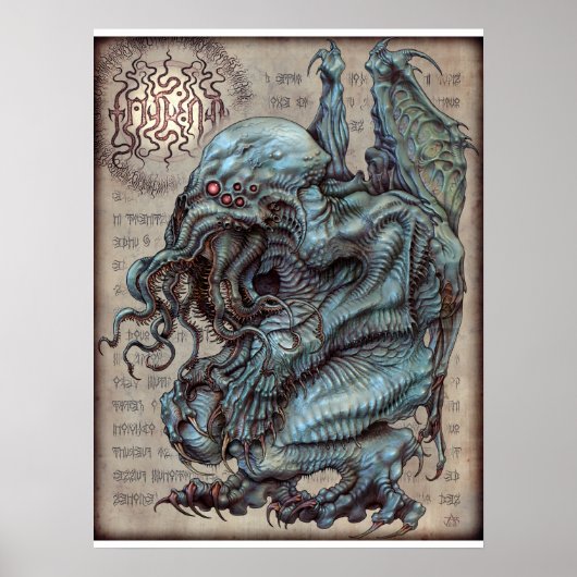 Cthulhu 18x24 poster (Voorkant)