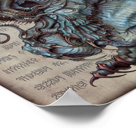 Cthulhu 8,5x11 poster (Hoek)