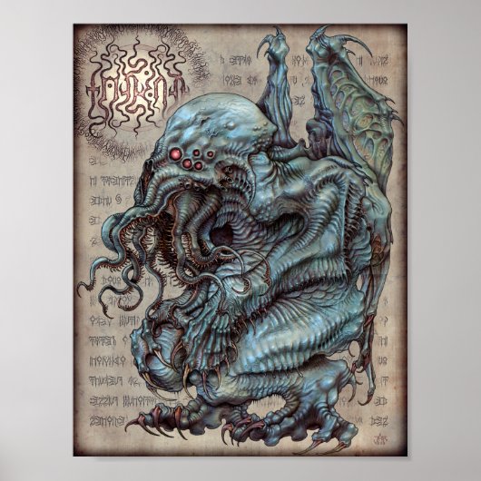 Cthulhu 8,5x11 poster (Voorkant)