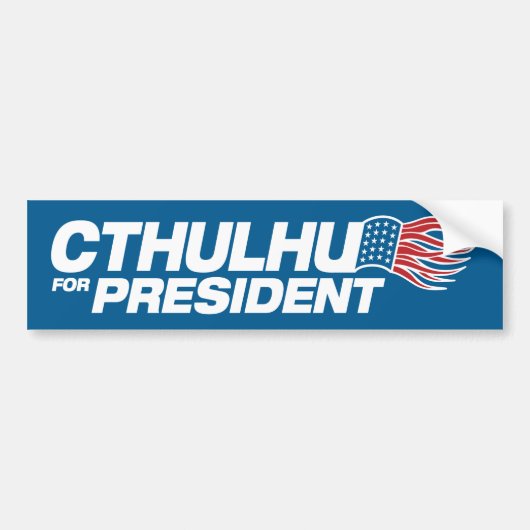 Cthulhu als President Bumpersticker (Voorkant)