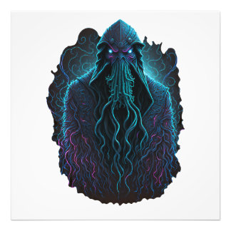 Cthulhu art futuristisch design van hoge kwaliteit foto afdruk