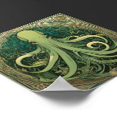 Cthulhu Art Nouveau Poster (Hoek)