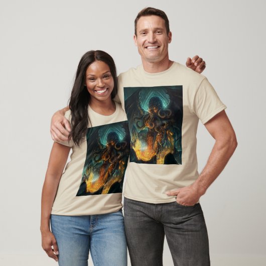 Cthulhu-basisdesign T-shirt van Lovecraft (Unisex)