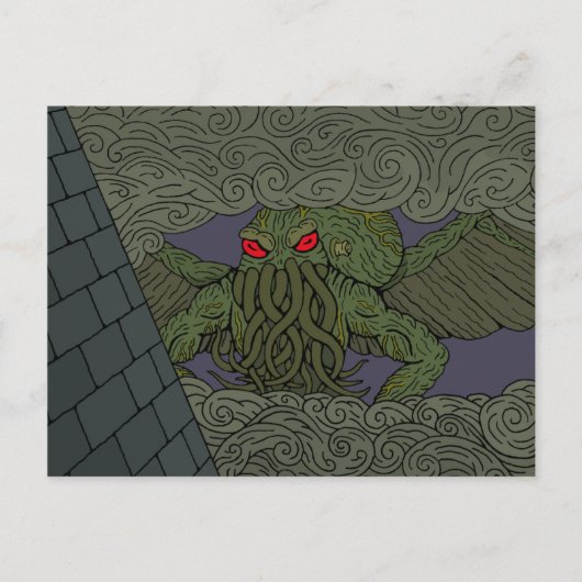 Cthulhu Briefkaart (Voorkant)