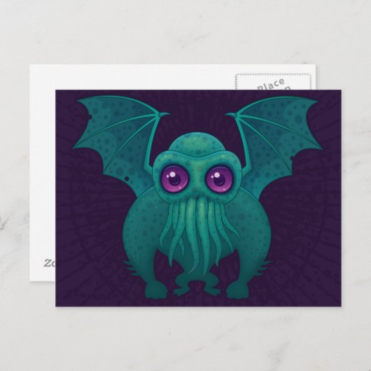 Cthulhu Briefkaart (Voorkant / Achterkant)
