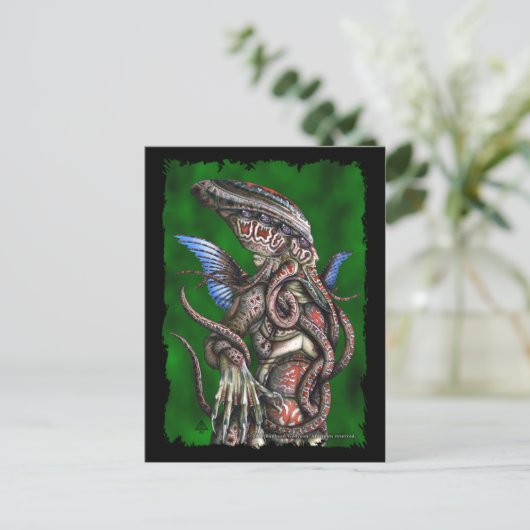 Cthulhu Briefkaart (Staand voorkant)