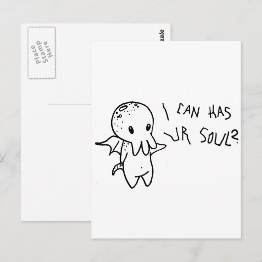 Cthulhu Briefkaart (Voorkant / Achterkant)