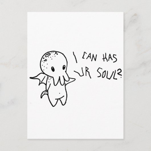 Cthulhu Briefkaart (Voorkant)