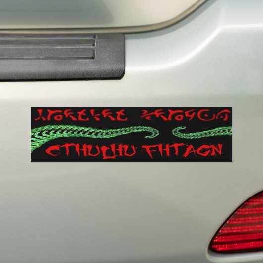 Cthulhu Bumpersticker (Op auto)