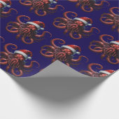 Cthulhu Christmas Scary Cadeaupapier (Hoek)