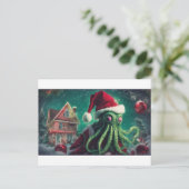 Cthulhu Christmas Spirits- The Ghost of Nihilithic Briefkaart (Staand voorkant)