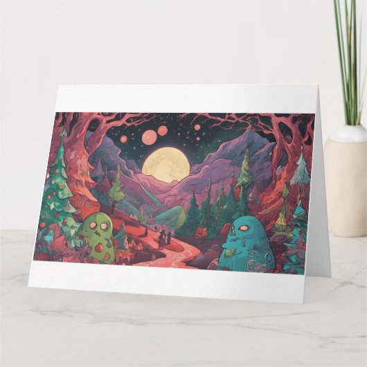 Cthulhu Christmas Spirits- The Ghost of Squalloriu Kaart (Voorkant)