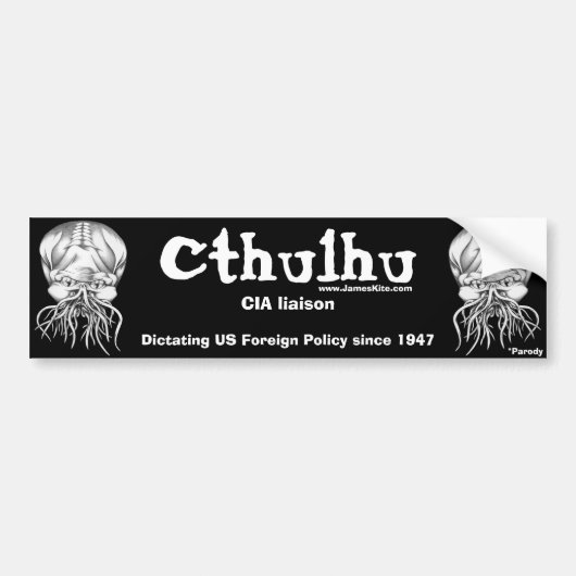 Cthulhu: CIA-contactpersoon Bumpersticker (Voorkant)