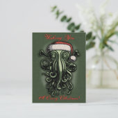 Cthulhu Claus Briefkaart (Staand voorkant)