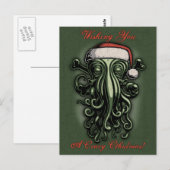 Cthulhu Claus Briefkaart (Voorkant / Achterkant)