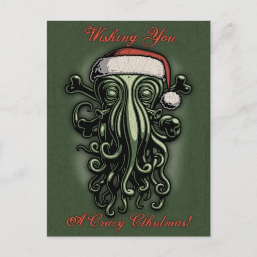 Cthulhu Claus Briefkaart (Voorkant)