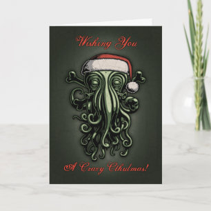 Cthulhu Claus (Kaart met binnenbegroeting) Feestdagen Kaart