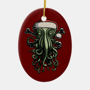Cthulhu Claus Keramisch Ornament