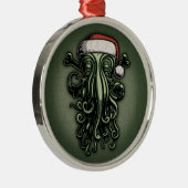 Cthulhu Claus Metalen Ornament (Rechts)