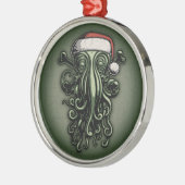 Cthulhu Claus Metalen Ornament (Links)