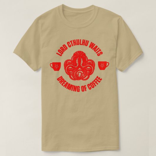 Cthulhu Coffee2 T-shirt (Design voorkant)
