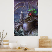 Cthulhu: Cthulhu stijgt uit het Zee Poster (Keuken)
