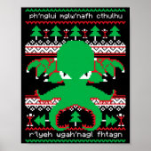 Cthulhu Cultist Christmas Cthulhu Ugly Christmas S Poster (Voorkant)