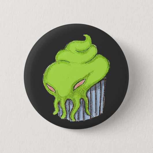 Cthulhu Cupcake Ronde Button 5,7 Cm (Voorkant)