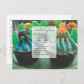 Cthulhu Cupcakes Recept Kaart Ansichtkaart (Voorkant / Achterkant)