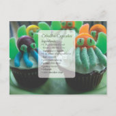 Cthulhu Cupcakes Recept Kaart Postkaart (Voorkant)