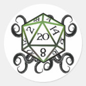 Cthulhu D20 sticker (Voorkant)