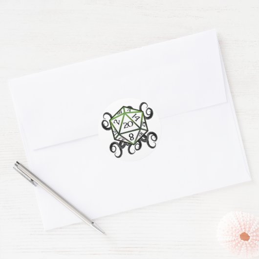 Cthulhu D20 sticker (Envelop)