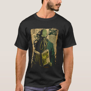 Cthulhu Detective Comic Art Deep Zee Monst T-shirt