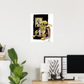 Cthulhu die Tea neemt - druk Poster (Thuiskantoor)
