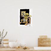 Cthulhu die Tea neemt - druk Poster (Keuken)