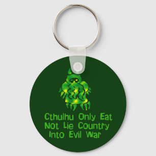 Cthulhu eet alleen sleutelhanger