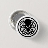 Cthulhu Emblem Ronde Button 3,2 Cm (Voorkant /achterkant)