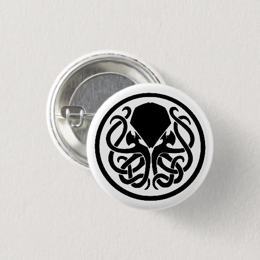 Cthulhu Emblem Ronde Button 3,2 Cm (Voorkant /achterkant)