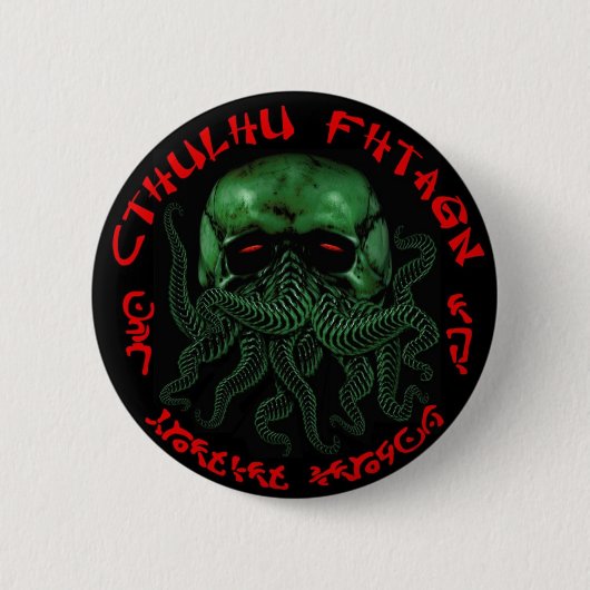 Cthulhu Fhtagn Button (Voorkant)