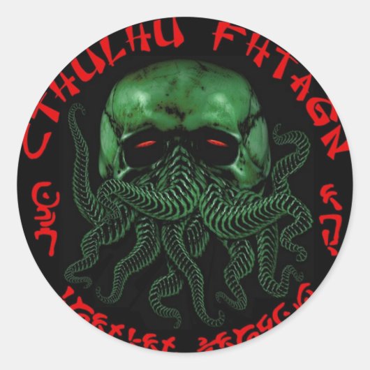 Cthulhu Fhtagn Sticker (Voorkant)