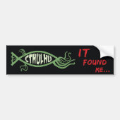 Cthulhu Fish Bumpersticker - Lovecraft (Voorkant)
