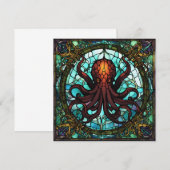 Cthulhu-Glas in lood Kaart (Voorkant / Achterkant)